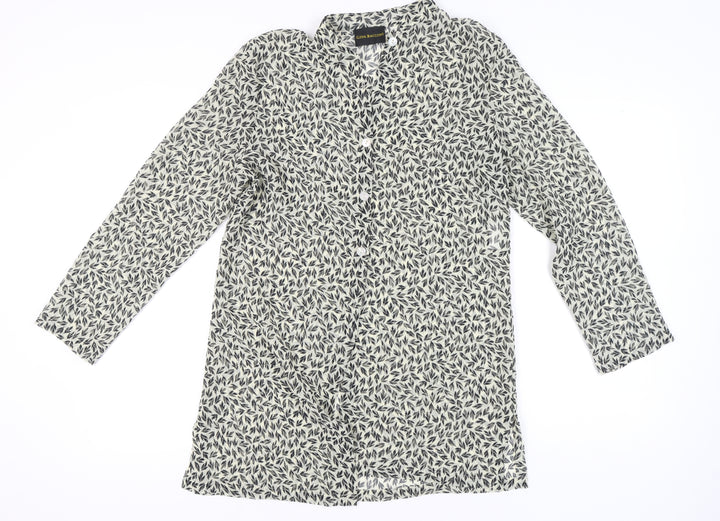 Gina Bacconi Women's Multicoloured Floral Cardigan UK 14 Chiffon
