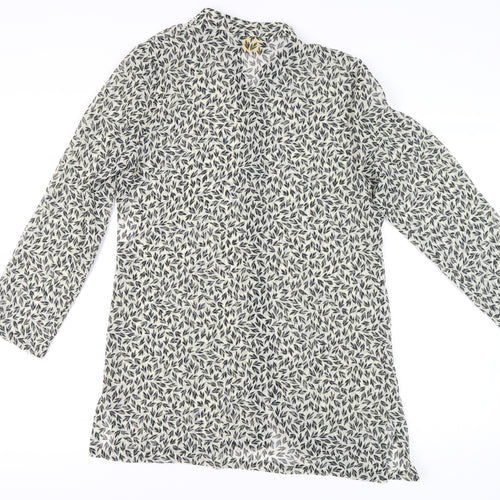 Gina Bacconi Women's Multicoloured Floral Cardigan UK 14 Chiffon