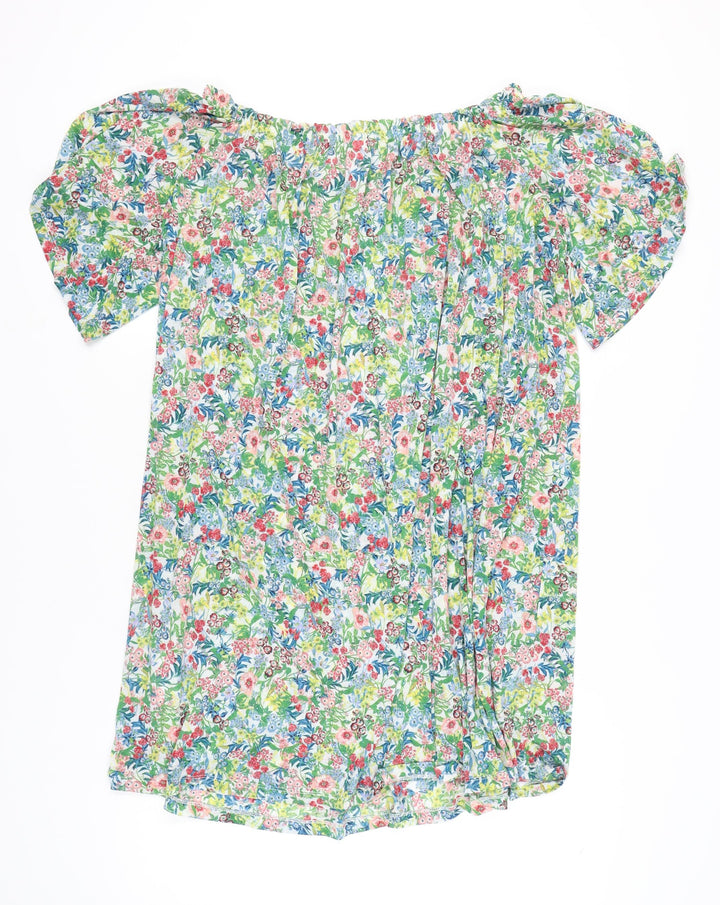 H&M Women’s Multicoloured Floral Shift Dress Size 16 Off Shoulder