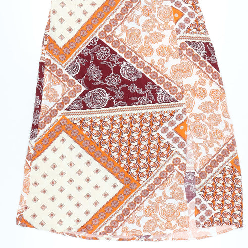 Peacocks Women’s Multicoloured Paisley A-Line Skirt Size 12