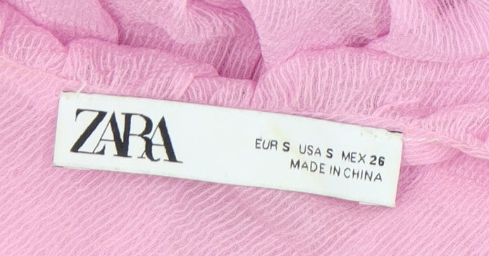 ZARA Women’s Pink A-Line Sleeveless Short Dress Size 8