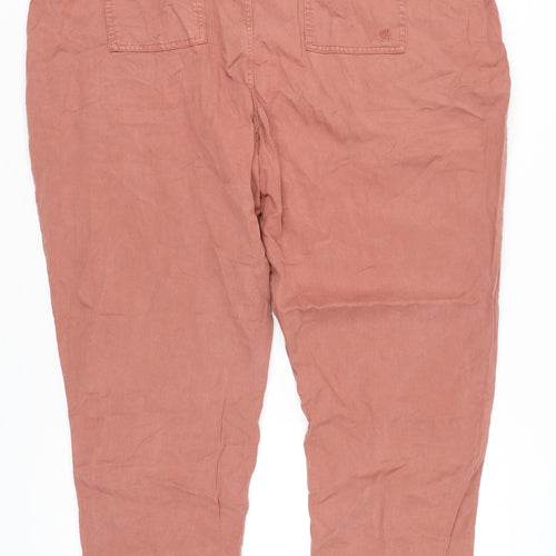 Fat Face Women’s Pink Cargo Trousers Size 20 Lyocell Cotton Twill