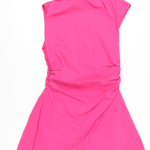 ASOS DESIGN Women’s Pink Size 14 Sheath Party Dress Sleeveless Ruched