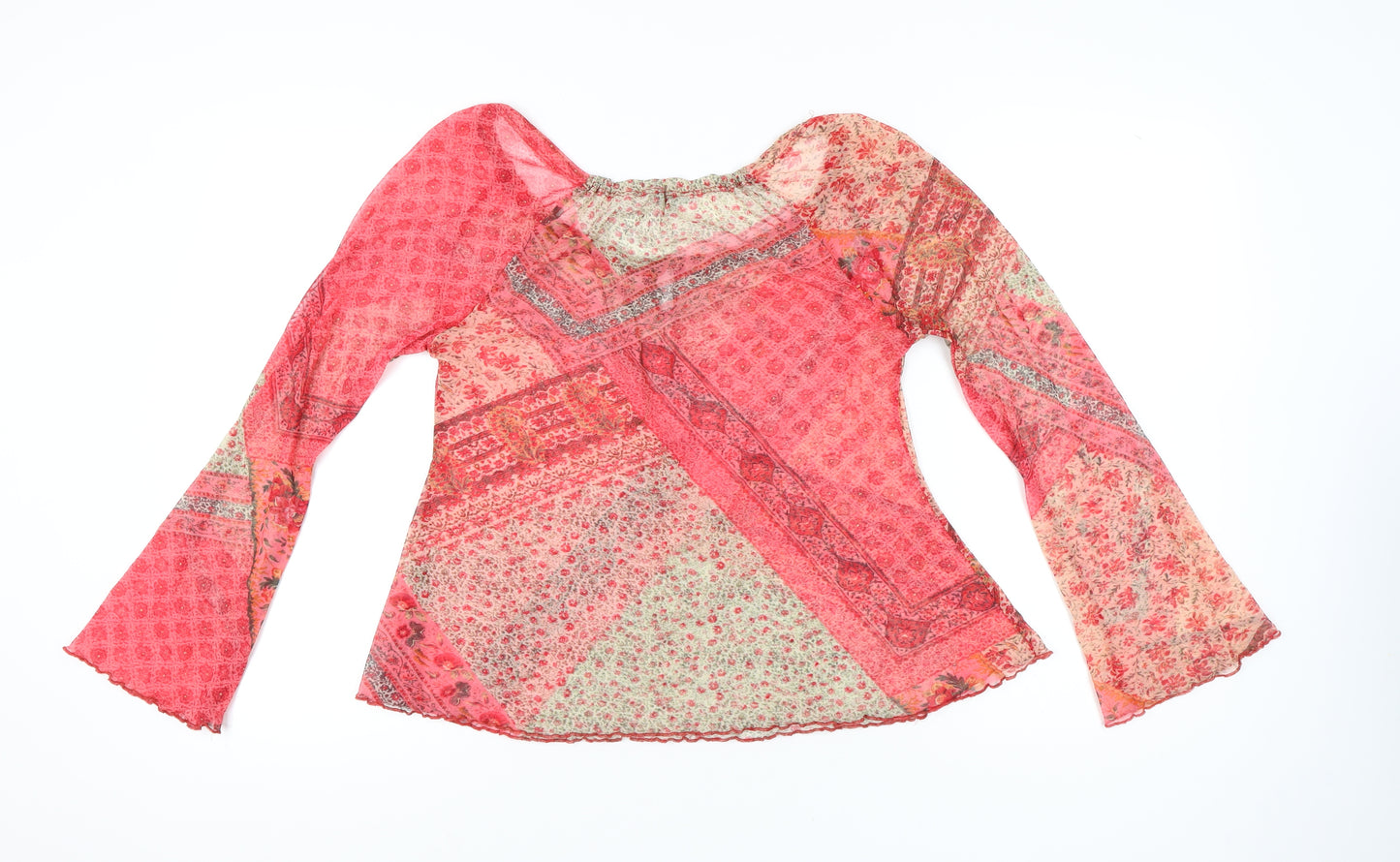 Marks and Spencer Women’s Multicoloured Floral Bohemian Blouse Size 14