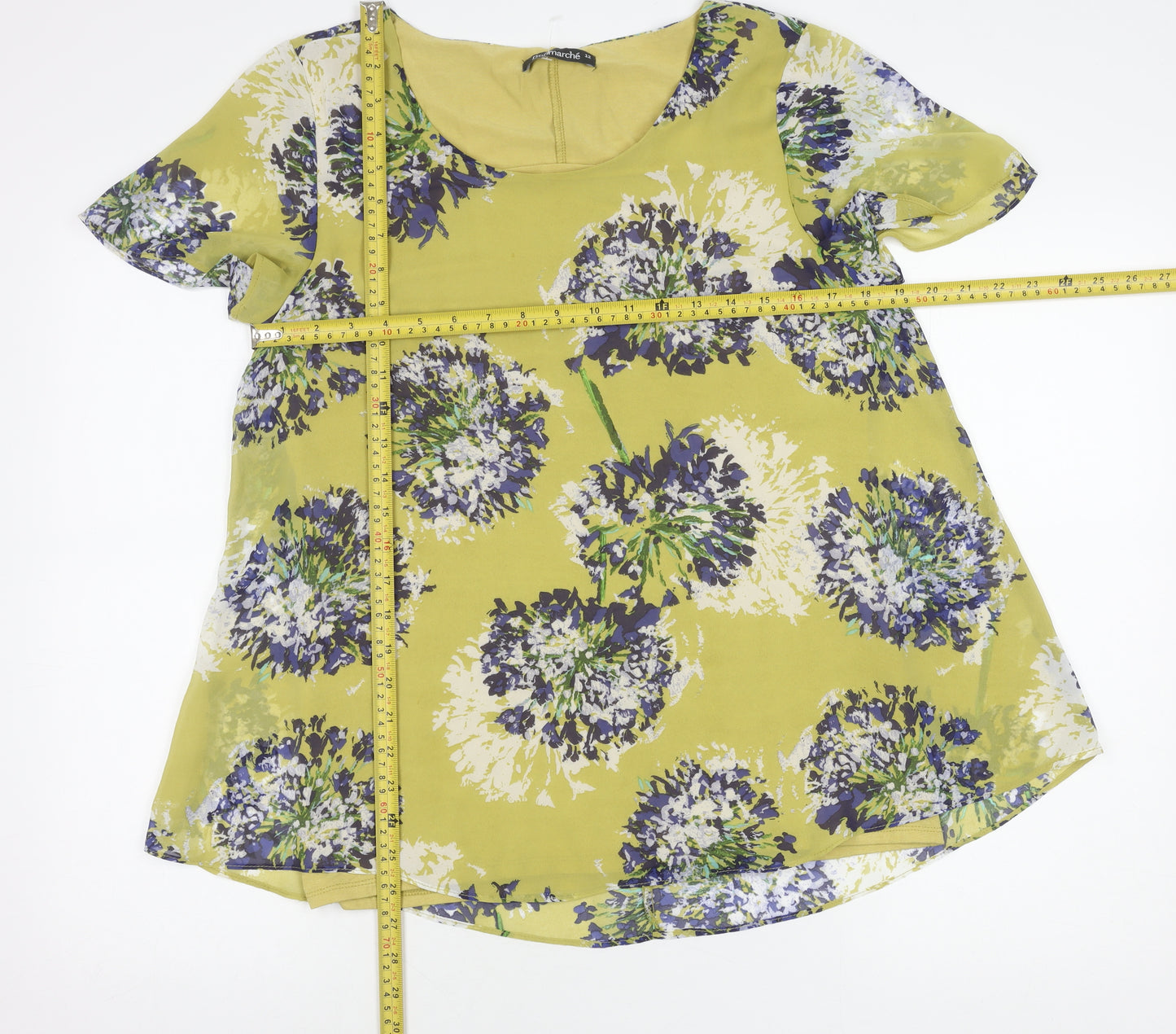 Bonmarché Womens Multicoloured Floral Short Sleeve Blouse Size 12