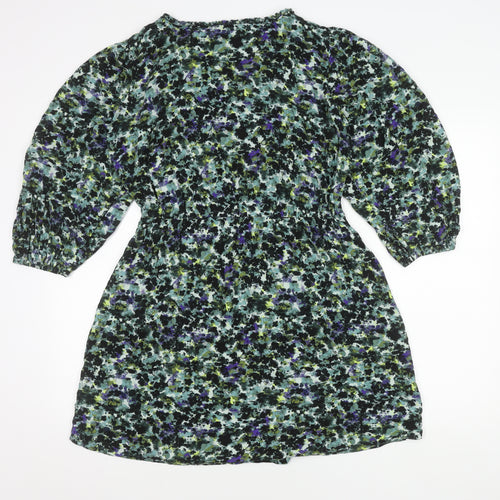 Next Women’s Multicoloured Floral A-Line Short Dress Size 12