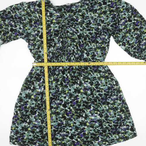 Next Women’s Multicoloured Floral A-Line Short Dress Size 12