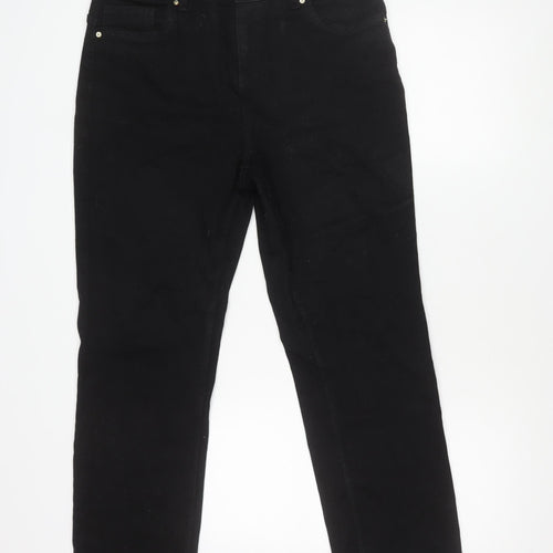 Next Men’s Black Slim Fit Straight Leg Jeans 40W 31L Mid Rise