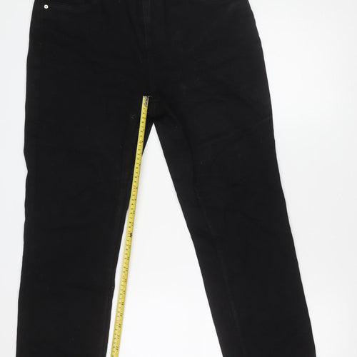 Next Men’s Black Slim Fit Straight Leg Jeans 40W 31L Mid Rise