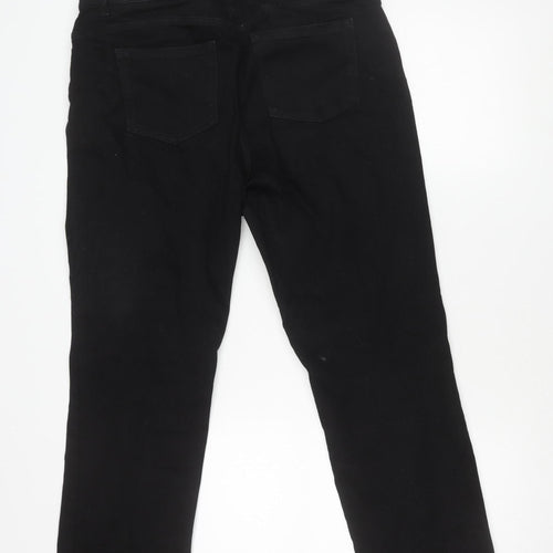Next Men’s Black Slim Fit Straight Leg Jeans 40W 31L Mid Rise