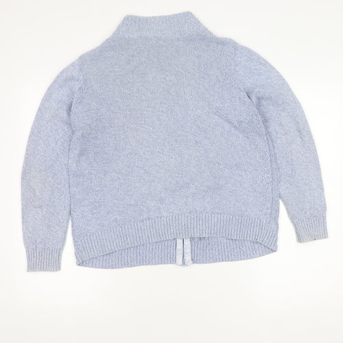 ISLE Essentials Women's Blue Size 18 Cotton Full Zip Jumper