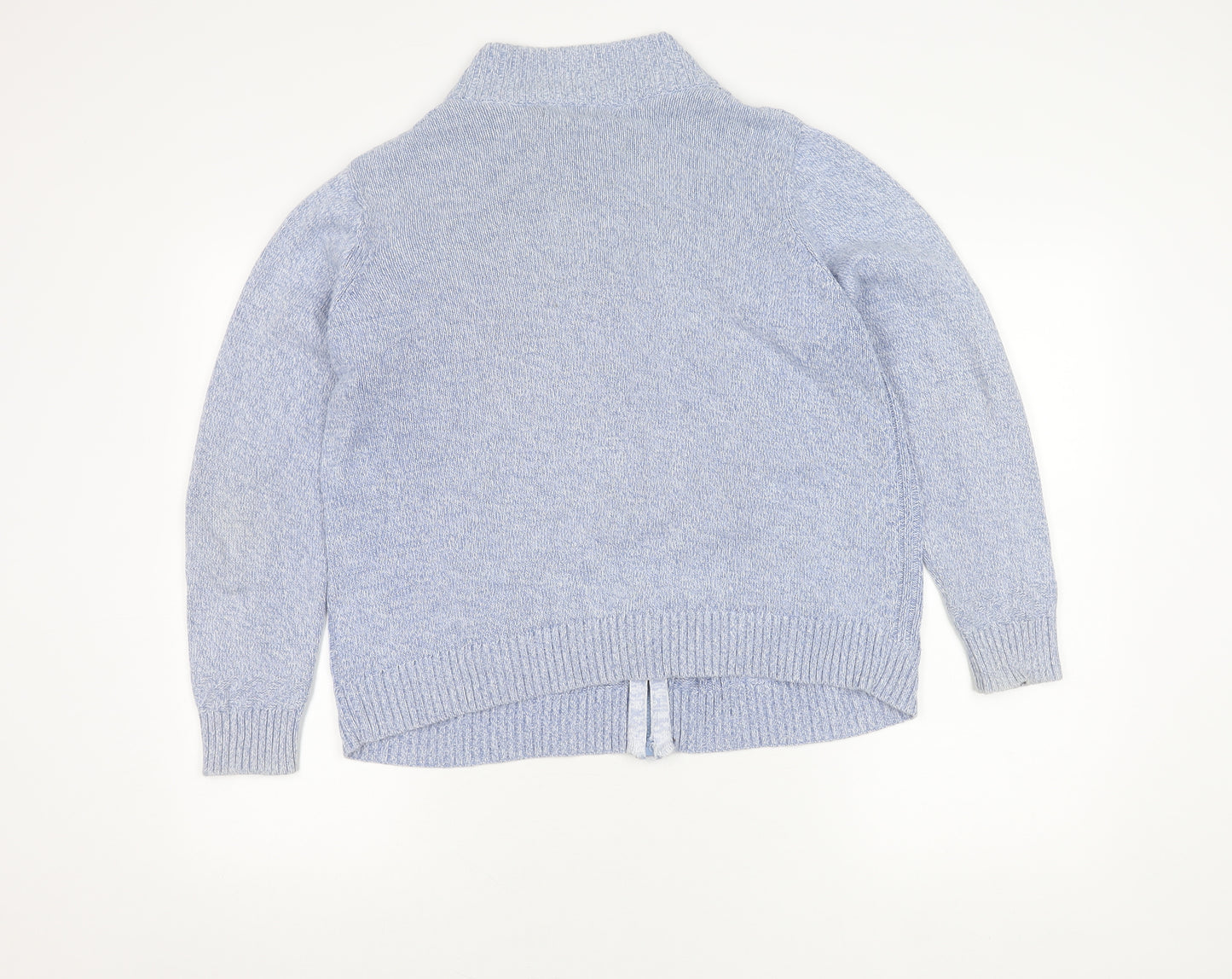 ISLE Essentials Women's Blue Size 18 Cotton Full Zip Jumper