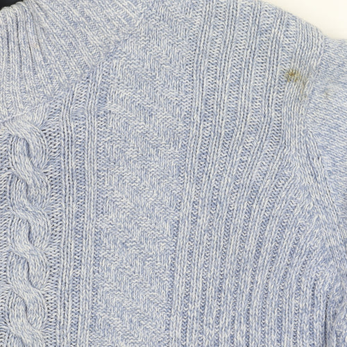 ISLE Essentials Women's Blue Size 18 Cotton Full Zip Jumper