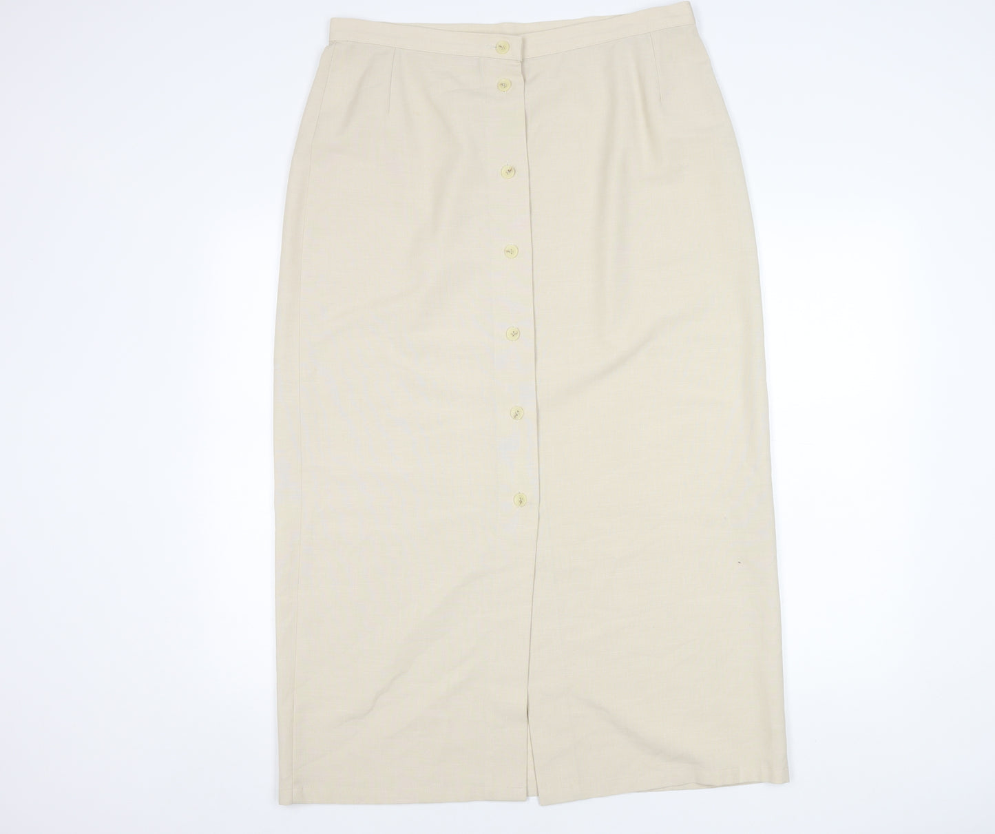 Marks and Spencer Women’s Beige Midi Pencil Skirt Size 18