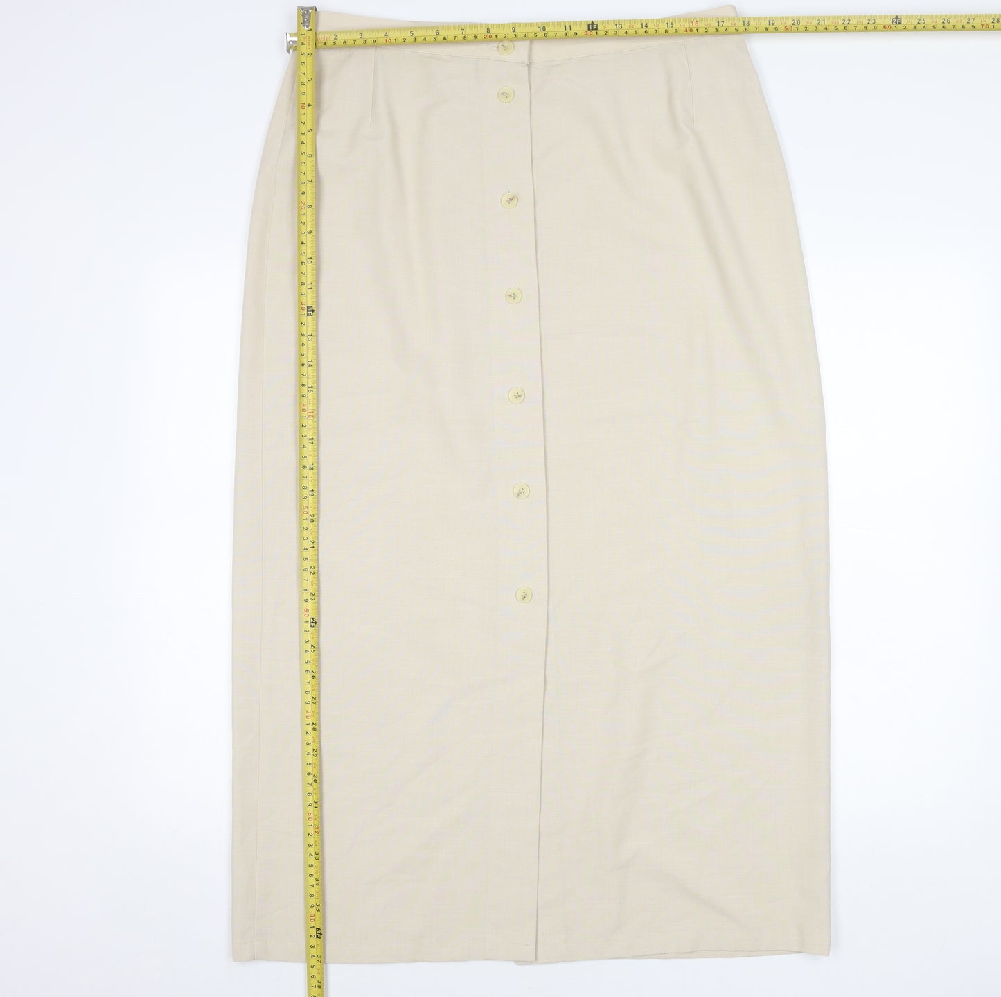 Marks and Spencer Women’s Beige Midi Pencil Skirt Size 18