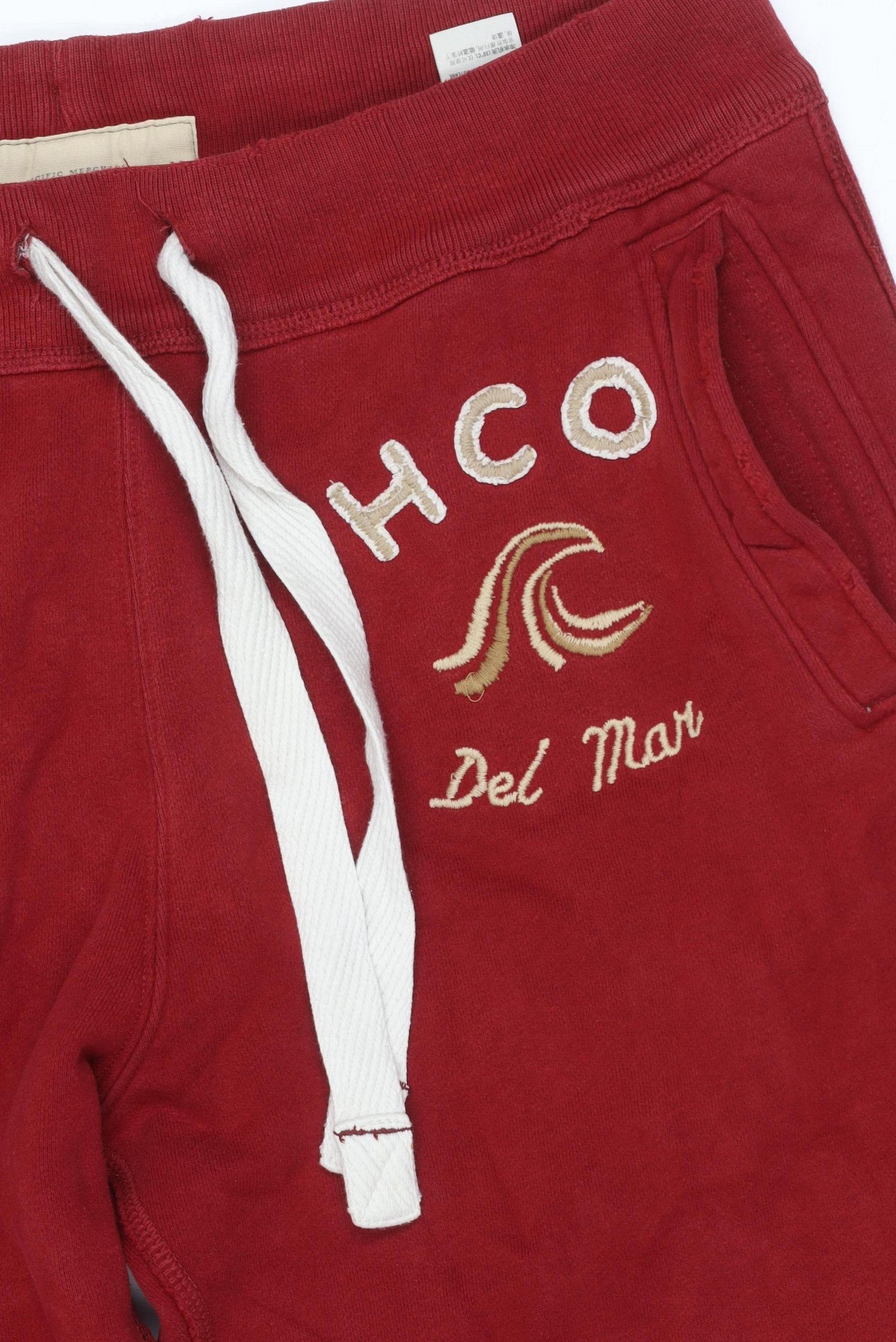 Hollister Women’s Red Sweatpants S Fleece Straight Leg Logo Casual