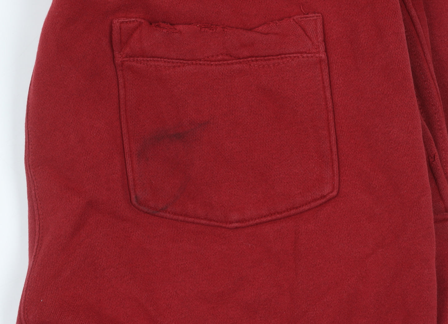 Hollister Women’s Red Sweatpants S Fleece Straight Leg Logo Casual