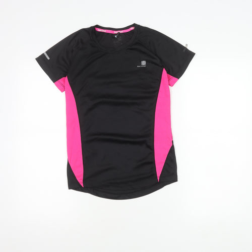 Karrimor Women's Black & Pink Running T-Shirt Size 8 Athletic Fit