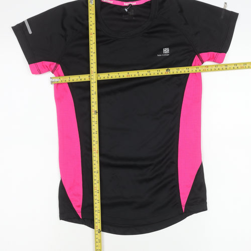 Karrimor Women's Black & Pink Running T-Shirt Size 8 Athletic Fit
