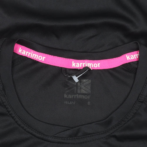 Karrimor Women's Black & Pink Running T-Shirt Size 8 Athletic Fit