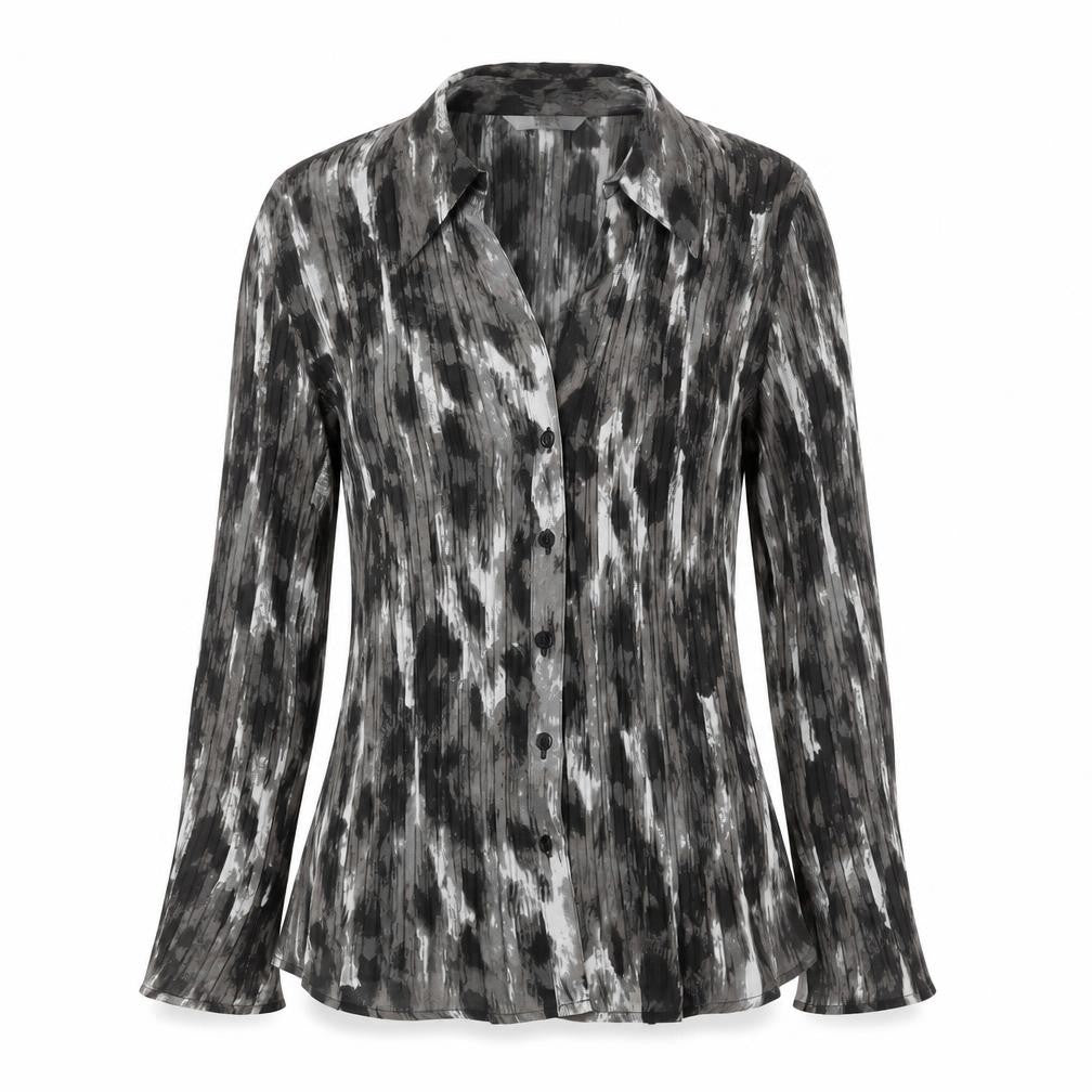 Front view of Marks & Spencer Women’s Multicoloured, size UK 10, Button-Up Blouse
