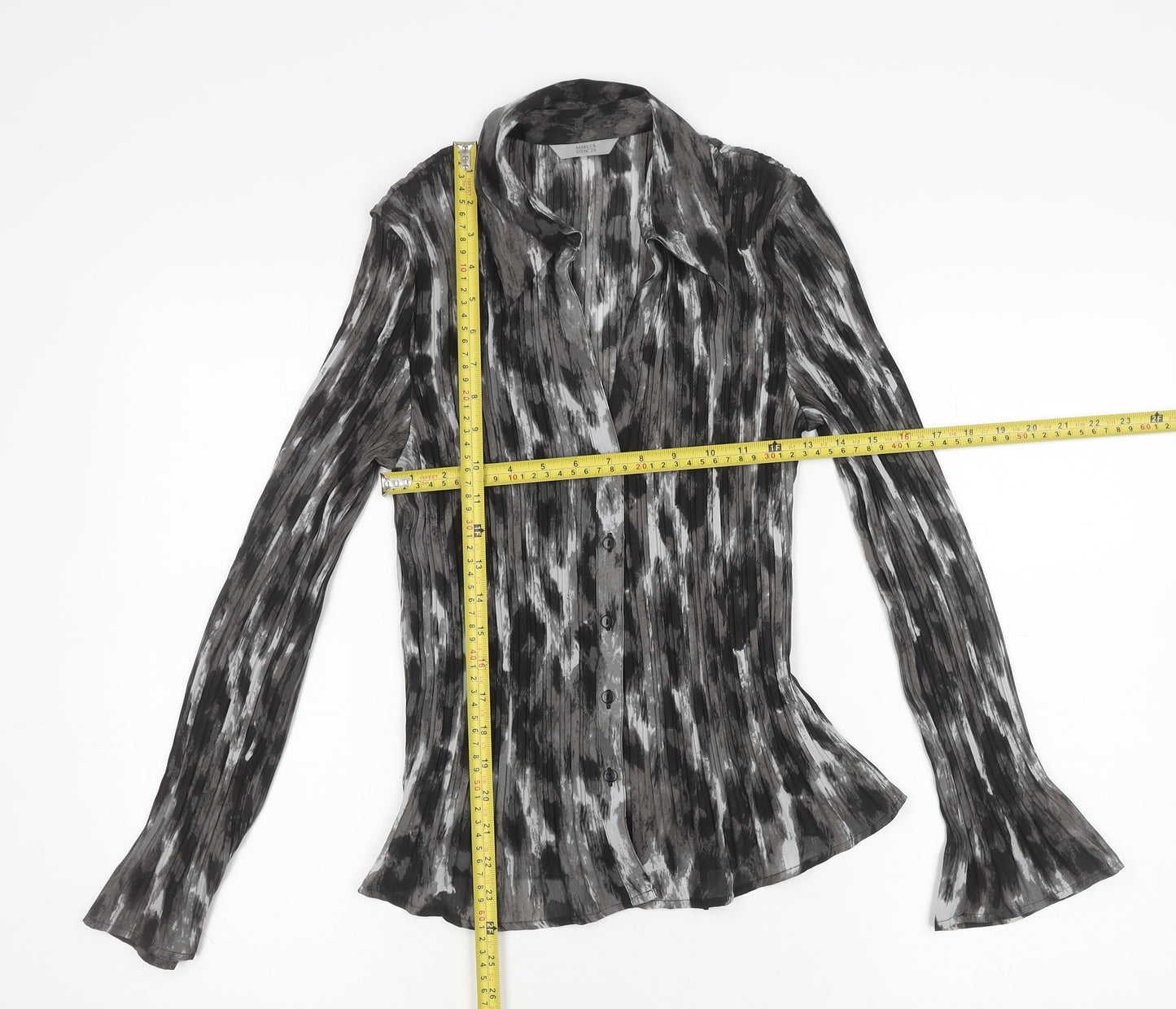 Marks and Spencer Women’s Multicoloured Size 10 Button-Up Blouse