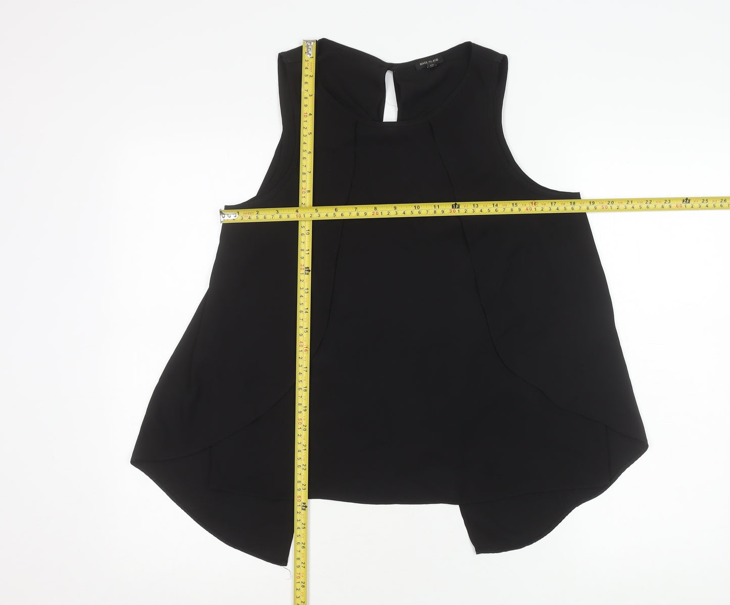 River Island Women’s Black Size 12 Sleeveless Blouse