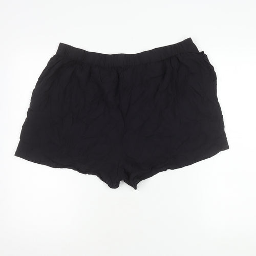 Next Women’s Black Size 18 Regular Fit Summer Viscose Shorts