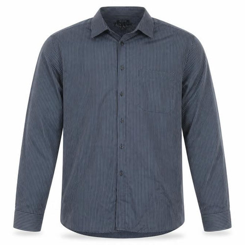 Nicole Miller Men’s Blue Striped XL Dress Shirt Long Sleeve Easy Care