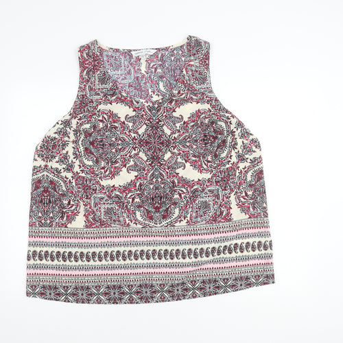 Capsule Women's Multicoloured Paisley Tank Top Size 20 Summer Viscose