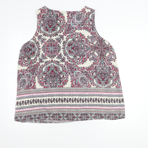 Capsule Women's Multicoloured Paisley Tank Top Size 20 Summer Viscose