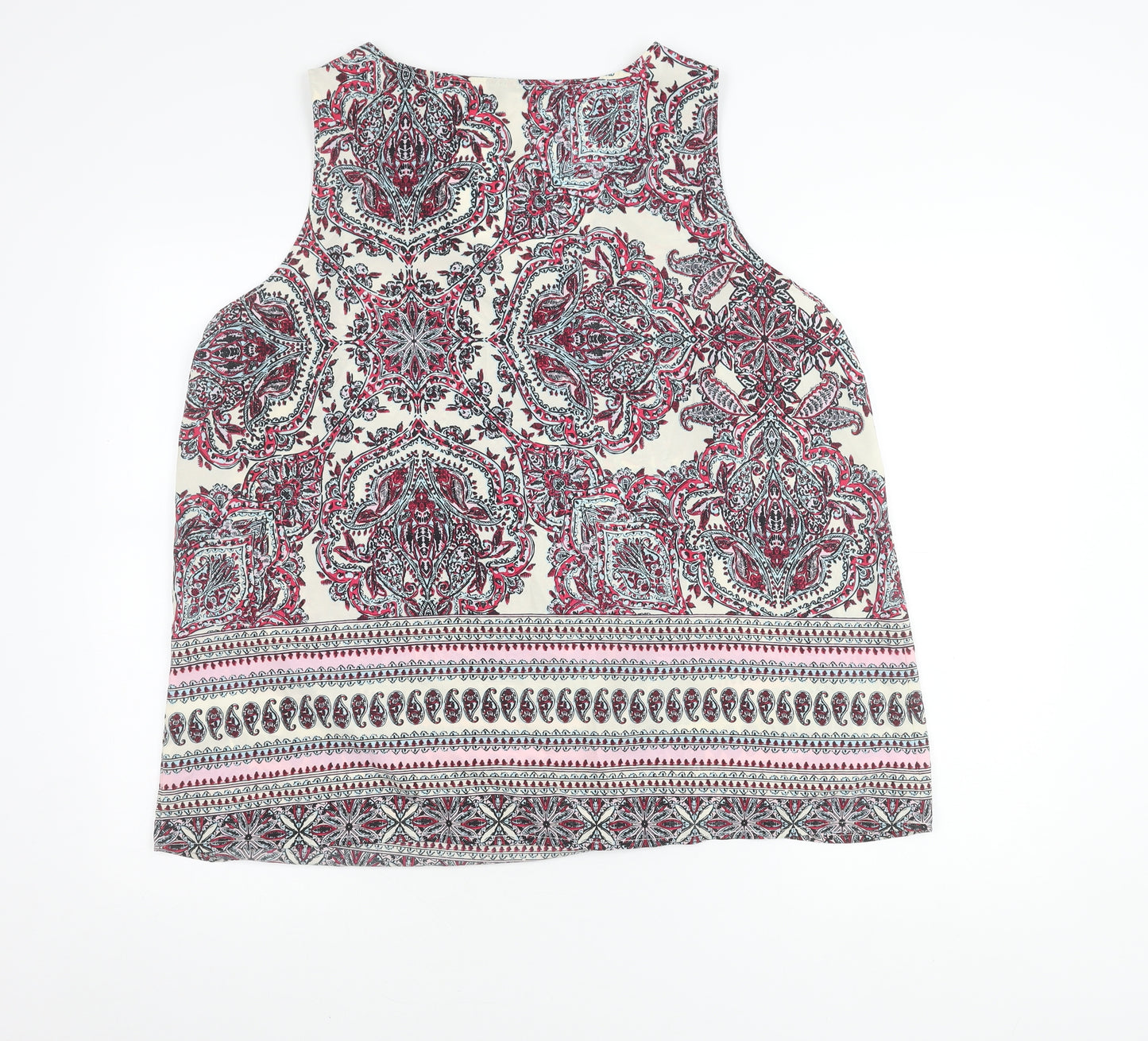 Capsule Women's Multicoloured Paisley Tank Top Size 20 Summer Viscose