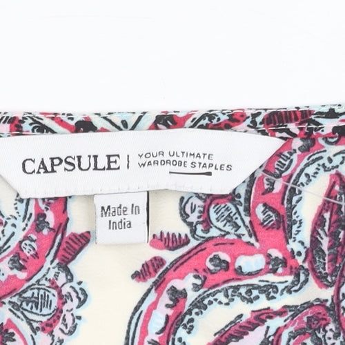 Capsule Women's Multicoloured Paisley Tank Top Size 20 Summer Viscose