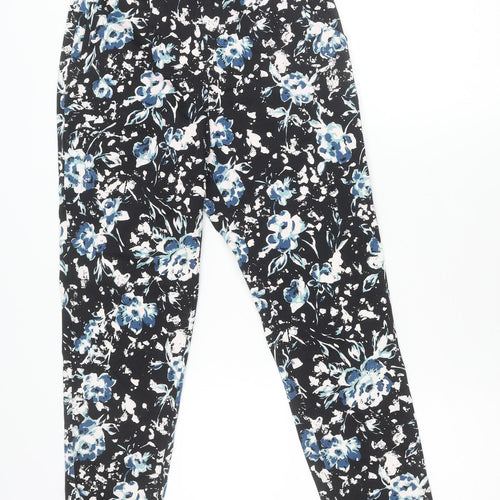 Jeana Womens Multicoloured Floral Print Straight Leg Trousers M
