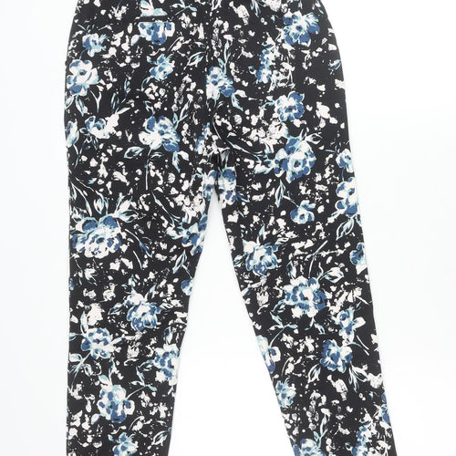 Jeana Womens Multicoloured Floral Print Straight Leg Trousers M