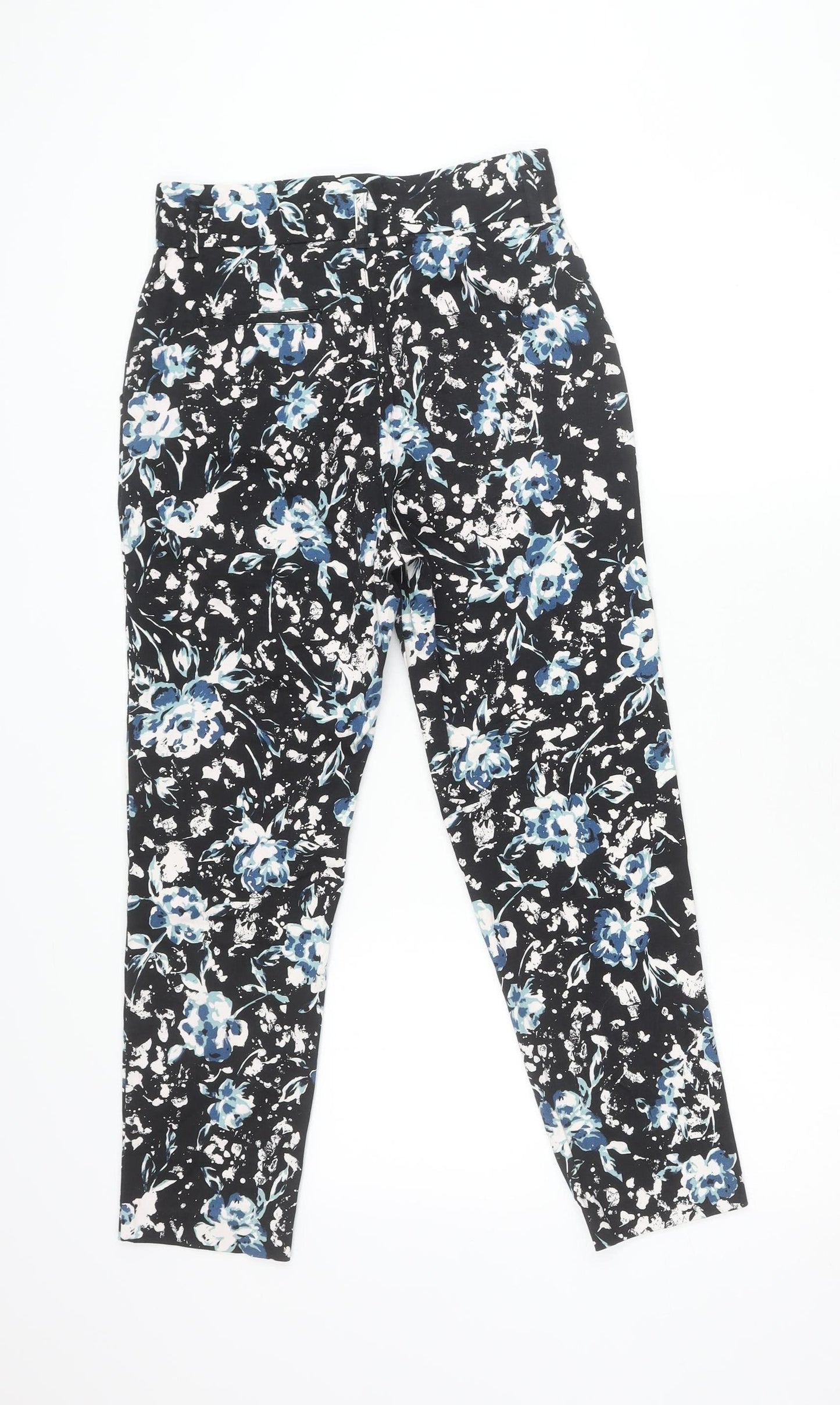 Jeana Womens Multicoloured Floral Print Straight Leg Trousers M