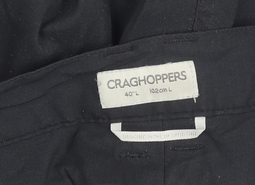 Craghoppers Men's Black Cargo Travel Trousers 40in Waist 31in Leg