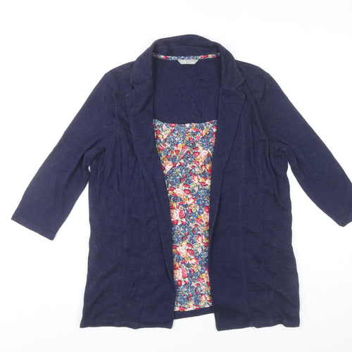 Marks and Spencer Women’s Blue Tunic Blouse UK 14 3/4 Sleeve