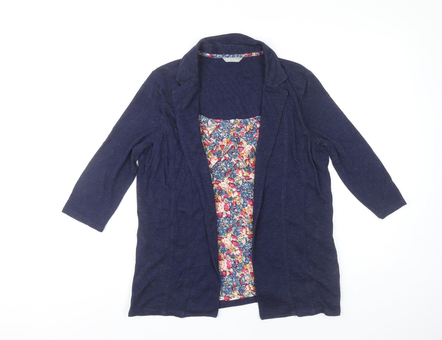 Marks and Spencer Women’s Blue Tunic Blouse UK 14 3/4 Sleeve