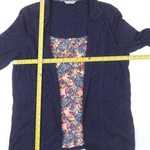 Marks and Spencer Women’s Blue Tunic Blouse UK 14 3/4 Sleeve