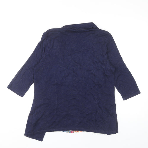 Marks and Spencer Women’s Blue Tunic Blouse UK 14 3/4 Sleeve