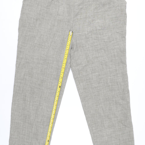 David Nieper Women’s Grey Plus Size 22 Straight Leg Trousers