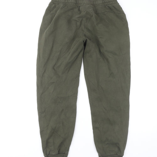 Puma Men's Green Jogger Trousers S Regular Fit Elastic Waist Cuffed