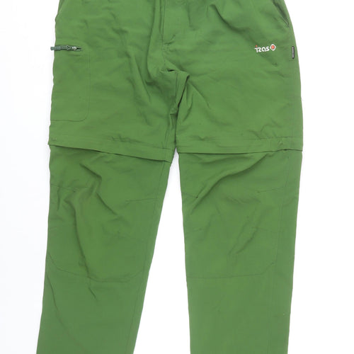Izas Men's Green XL Cargo Convertible Outdoor Trousers