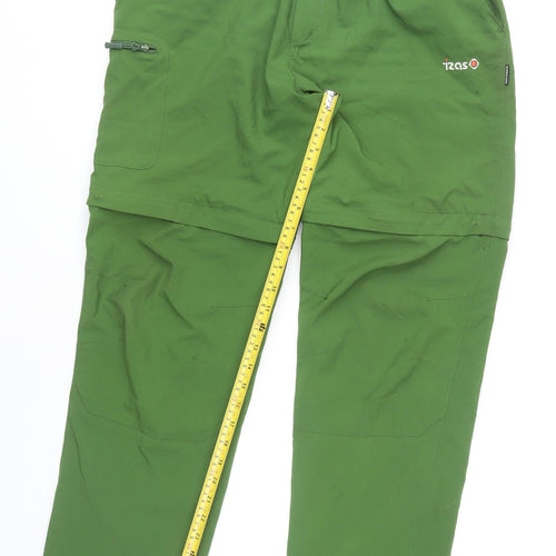Izas Men's Green XL Cargo Convertible Outdoor Trousers