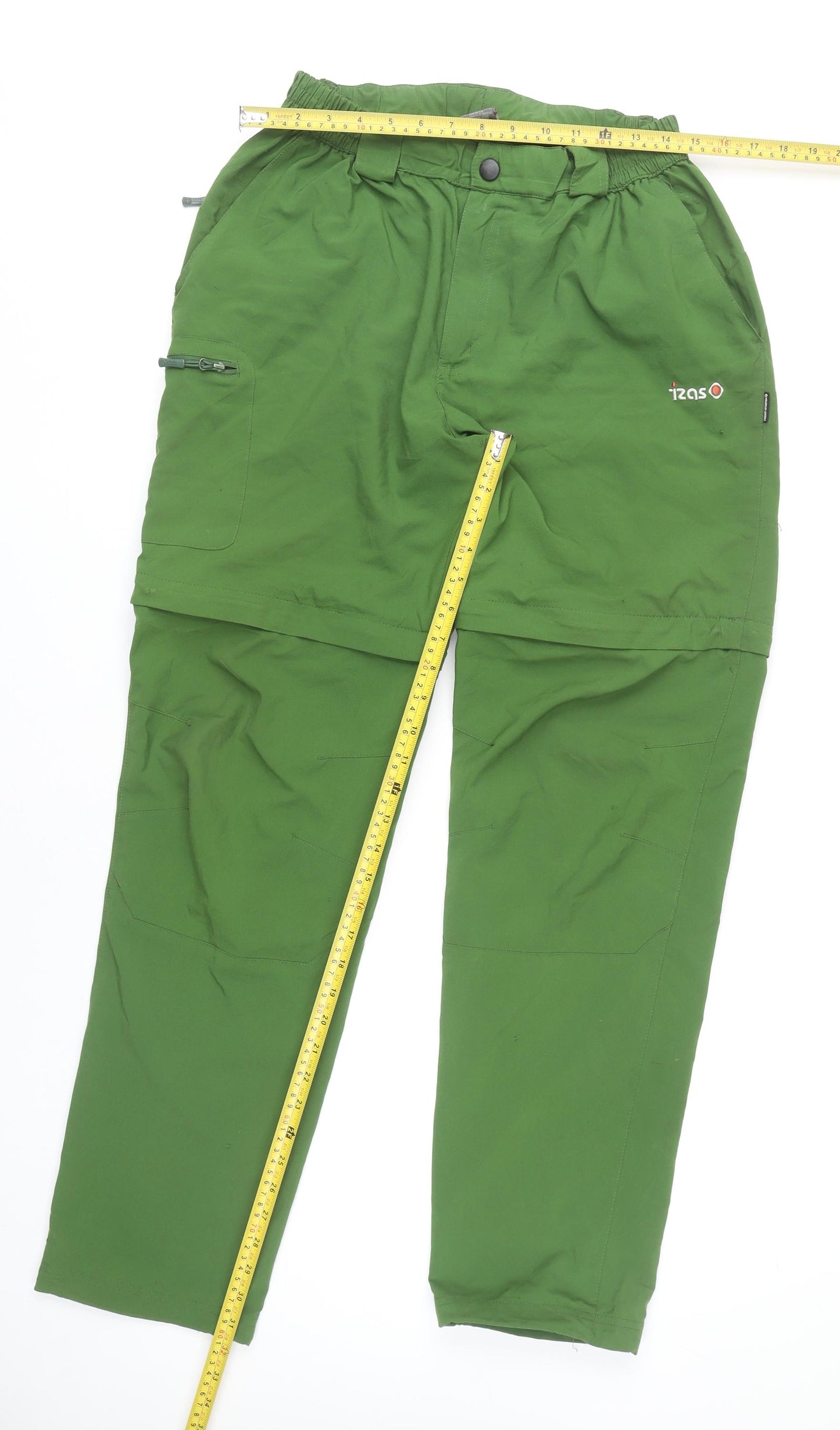Izas Men's Green XL Cargo Convertible Outdoor Trousers