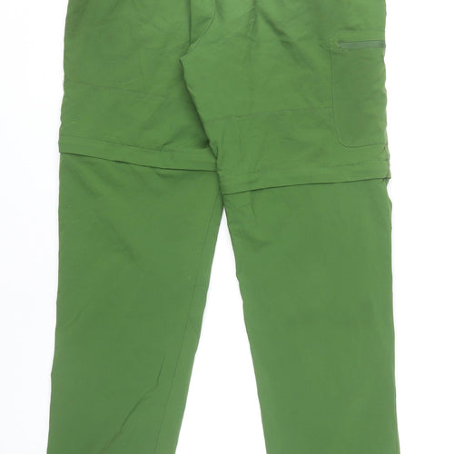 Izas Men's Green XL Cargo Convertible Outdoor Trousers