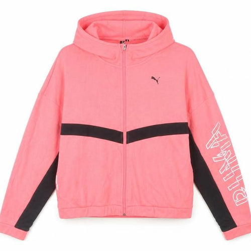 Puma Womens Pink XL Full Zip Hoodie Sports Activewear