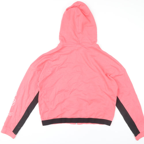 Puma Womens Pink XL Full Zip Hoodie Sports Activewear