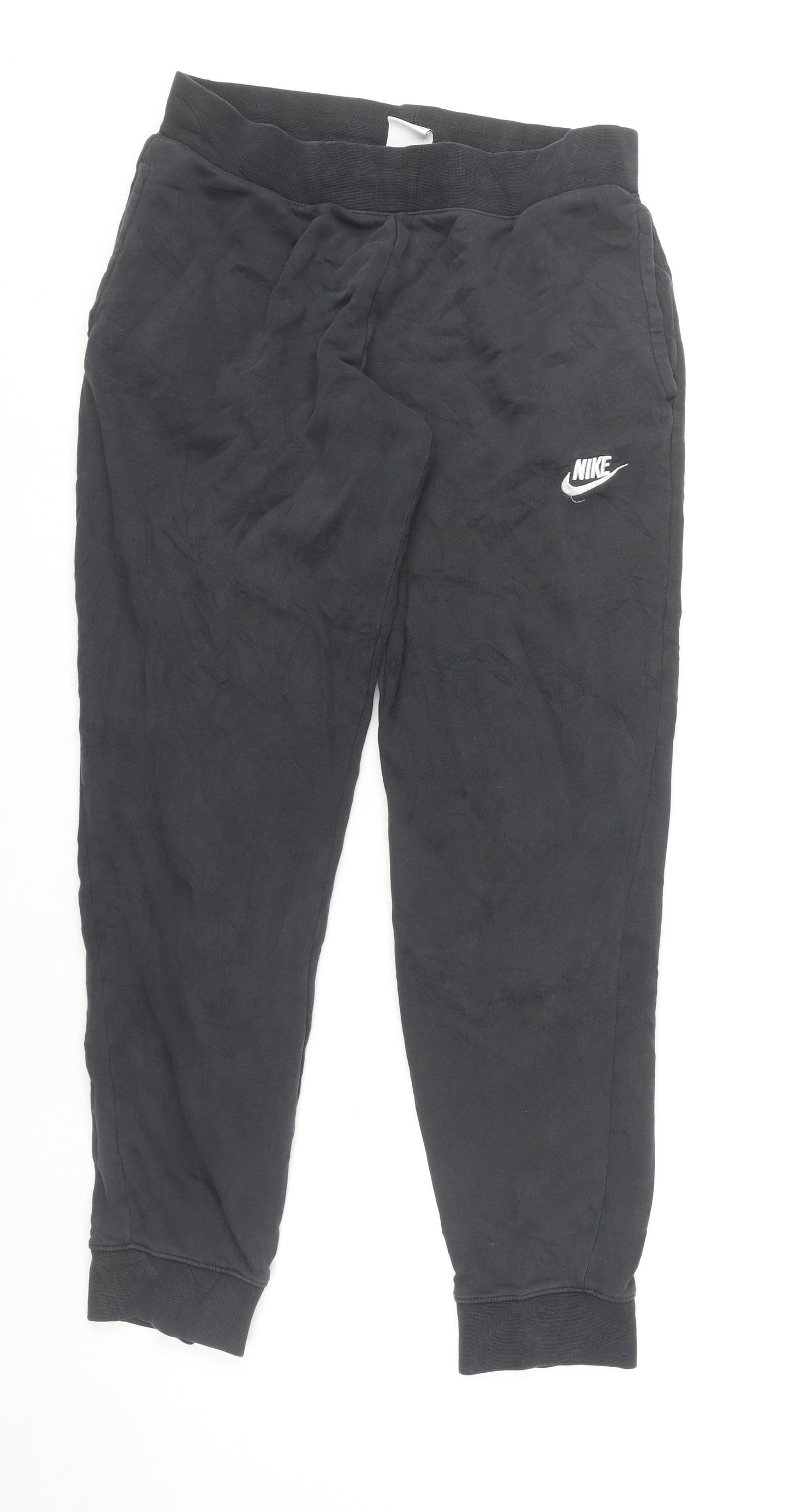 Nike Women’s Black XL Jogger Trousers Cotton Blend Tapered